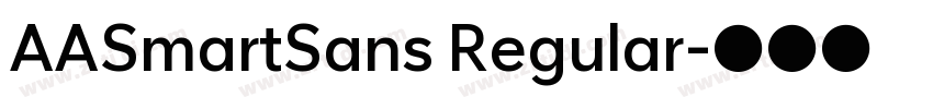 AASmartSans Regular字体转换